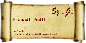 Szabadi Judit névjegykártya
